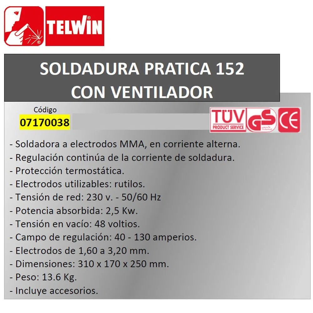 Telwin- 814160 Soudage Nordika