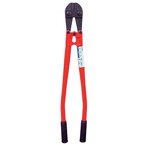 AUSONIA - COUPE-BOULONS PROFESSIONNEL DE 90 CM AVEC LAMES FORGÉES À CHAUD ET BOULON EXCENTRIQUE POUR LE RÉGLAGE DES LAMES, COUPE CENTRALE, MANCHES EN CAOUTCHOUC ANTIDÉRAPANT 6 400 GRAMMES