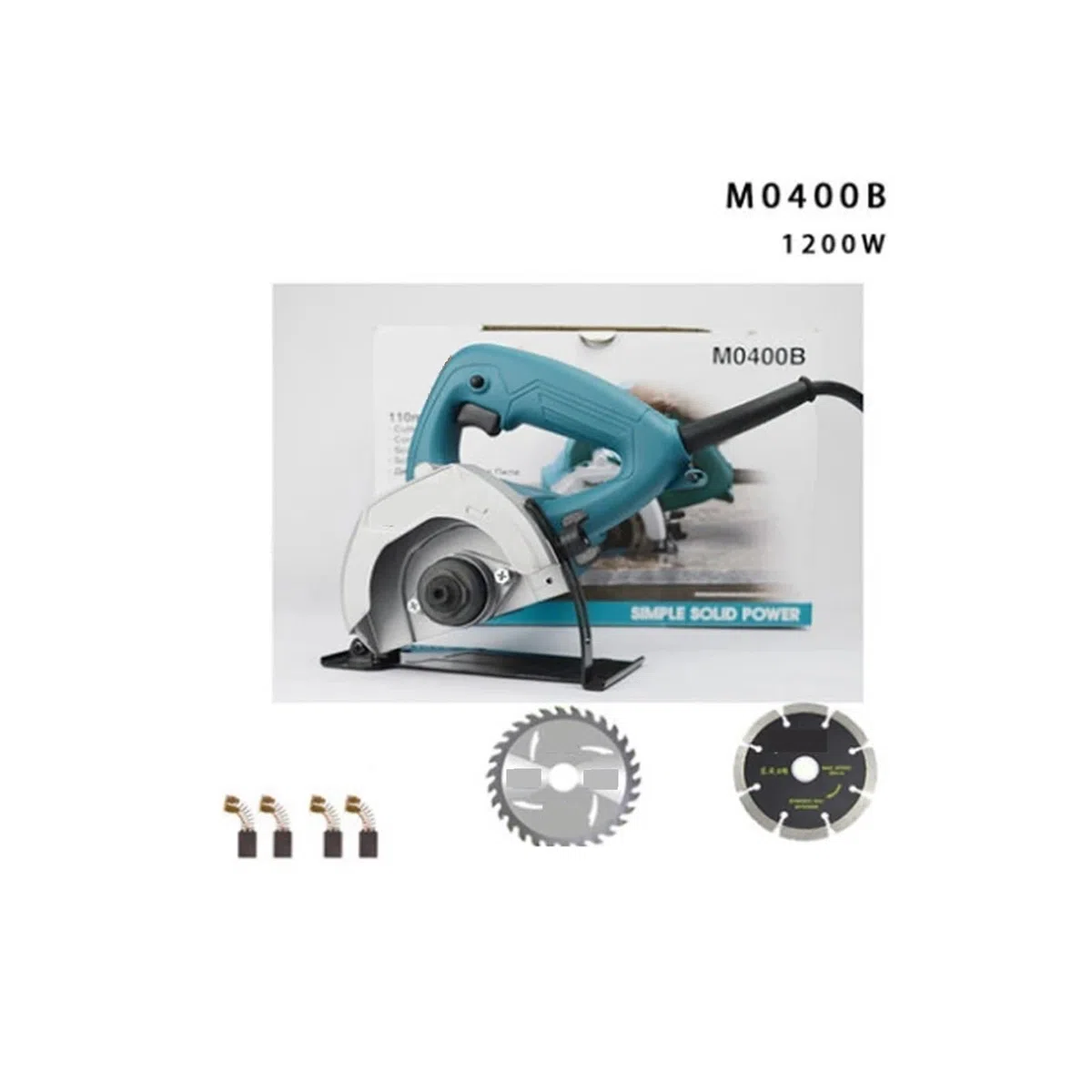Machine À Découper Le Marbre Et Les Carreaux De Céramique, Portable, Haute Puissance, Multifonction, Rainurage De Pierre, M0400B, 1200W, Outil Électrique(Gold)