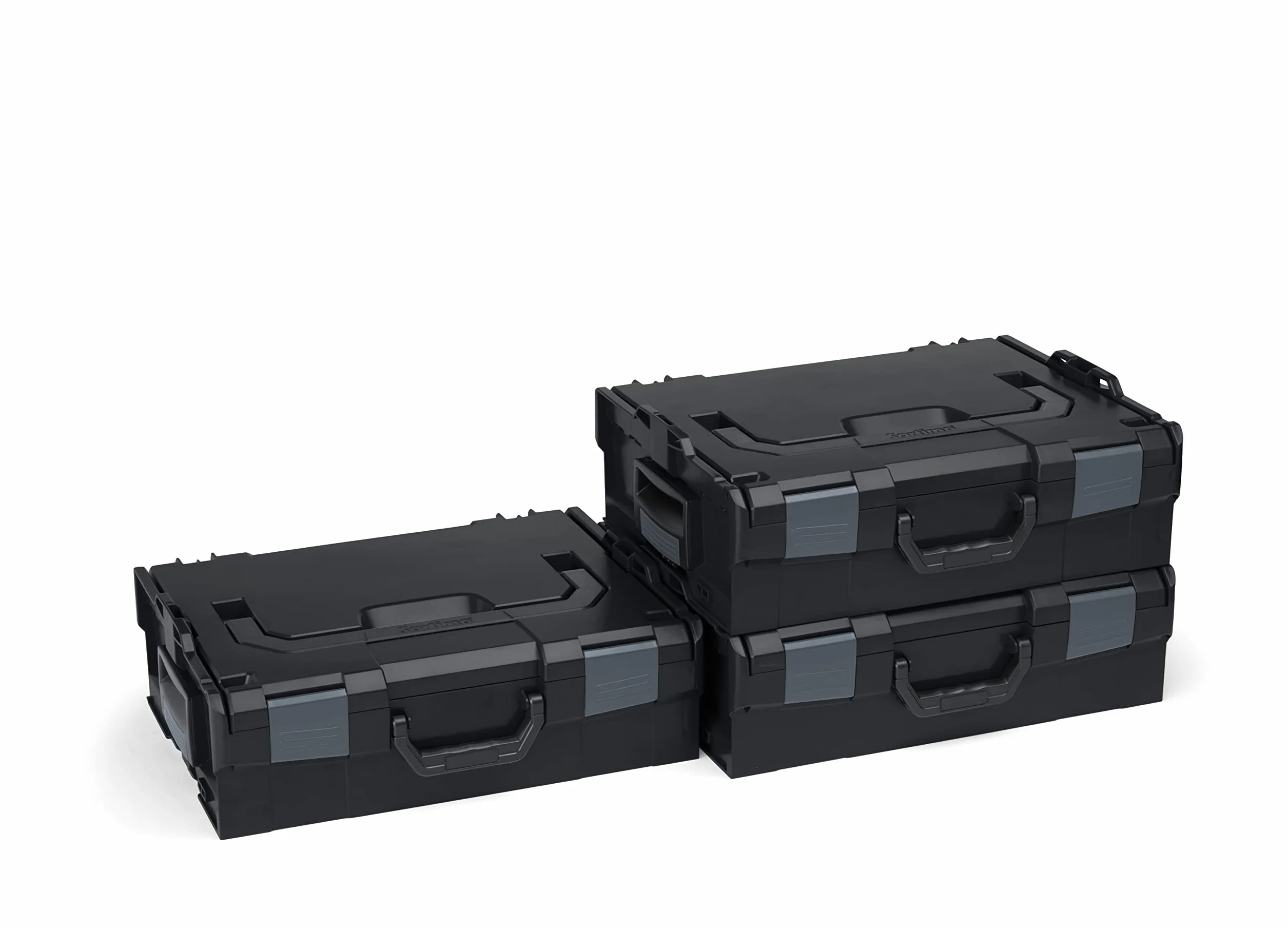 Boîte à outils L-BOXX 136, set de 3 | Coffret de rangement en plastique résistant aux chocs | Solution de transport pour matériel de chantier