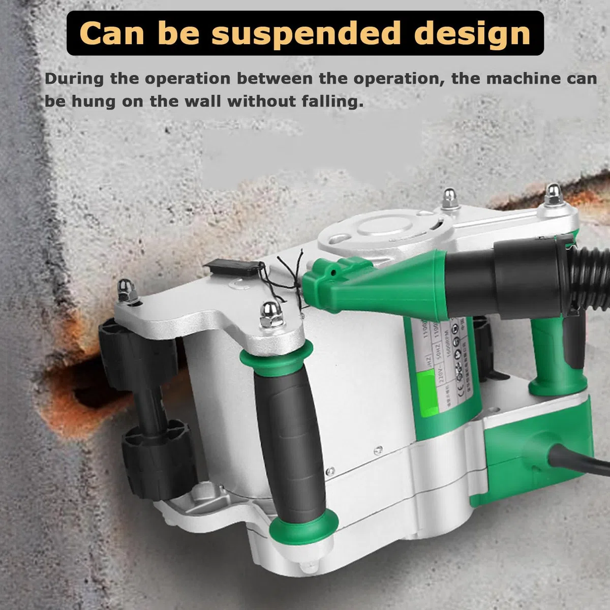 Coupe-mur électrique, machine à rainurer portable pour brique et béton, profondeur de rainure réglable de 20 à 30 mm, idéale pour le travail des métaux et la poursuite murale, coupe de haute précision
