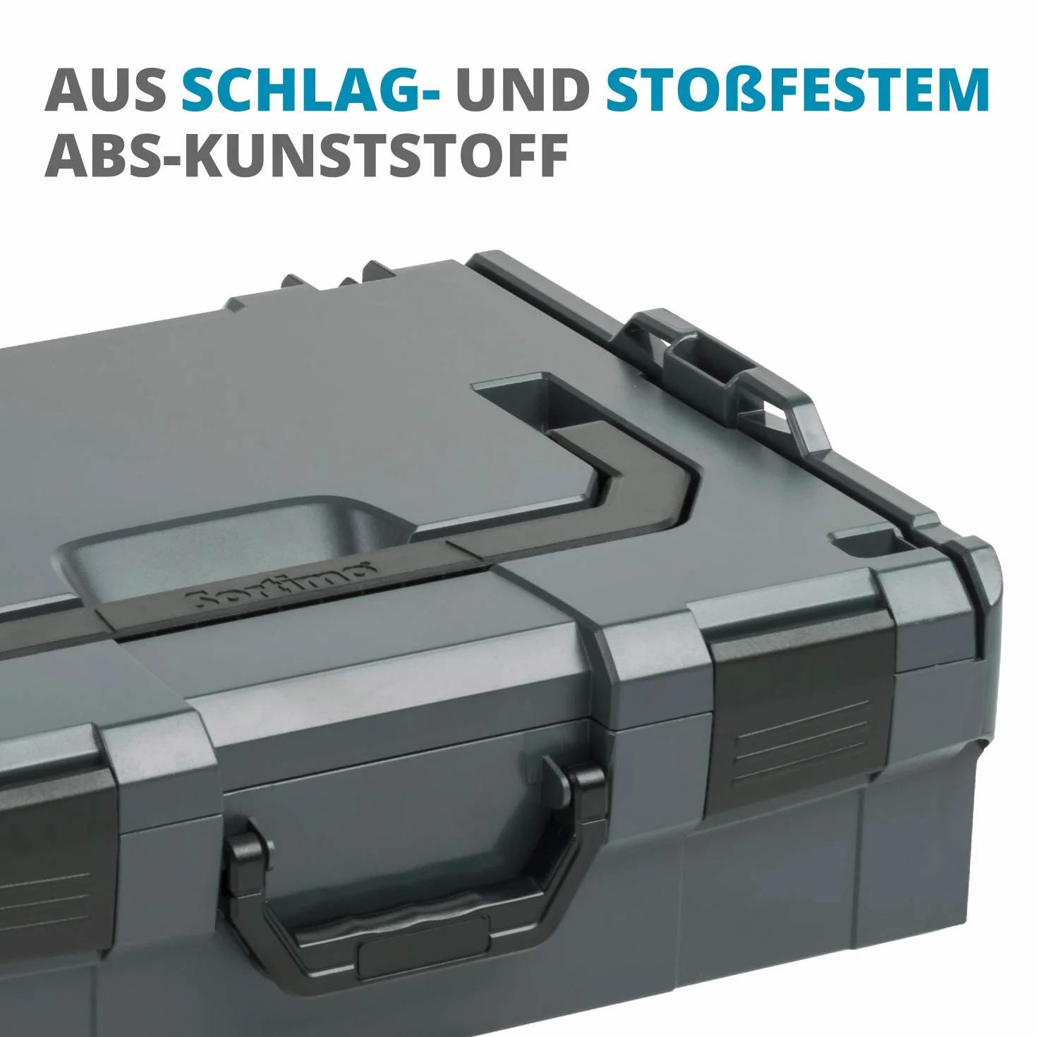 Boîte à outils L-BOXX 136, set de 3 | Coffret de rangement en plastique résistant aux chocs | Solution de transport pour matériel de chantier