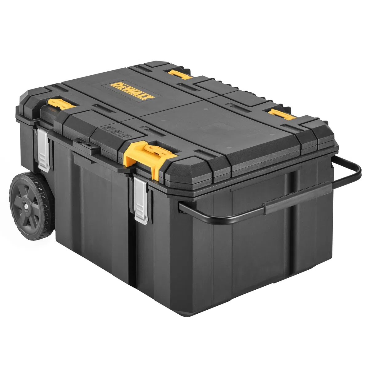 DEWALT Arcón de trasporte TSTAK 113 l pour pros et bricoleurs, fixation fiable, norme technique