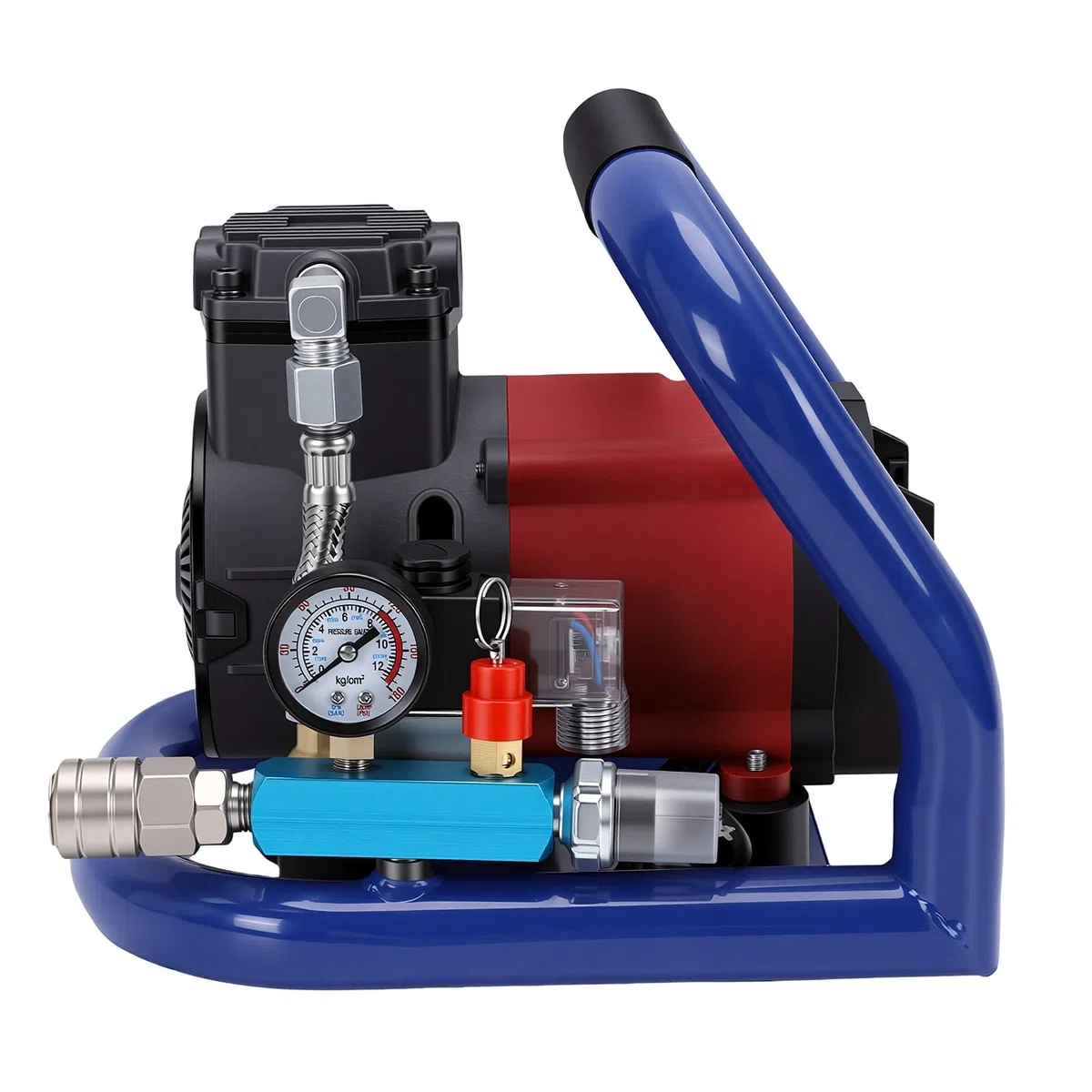 Compresseur D'air sans Fil 350 W, Gonfleur pour Pneus avec Réservoir 1,5 L 8 Bar, Démarrage et Arrêt Automatiques for Gonflage de Pneus et Travail du Bois