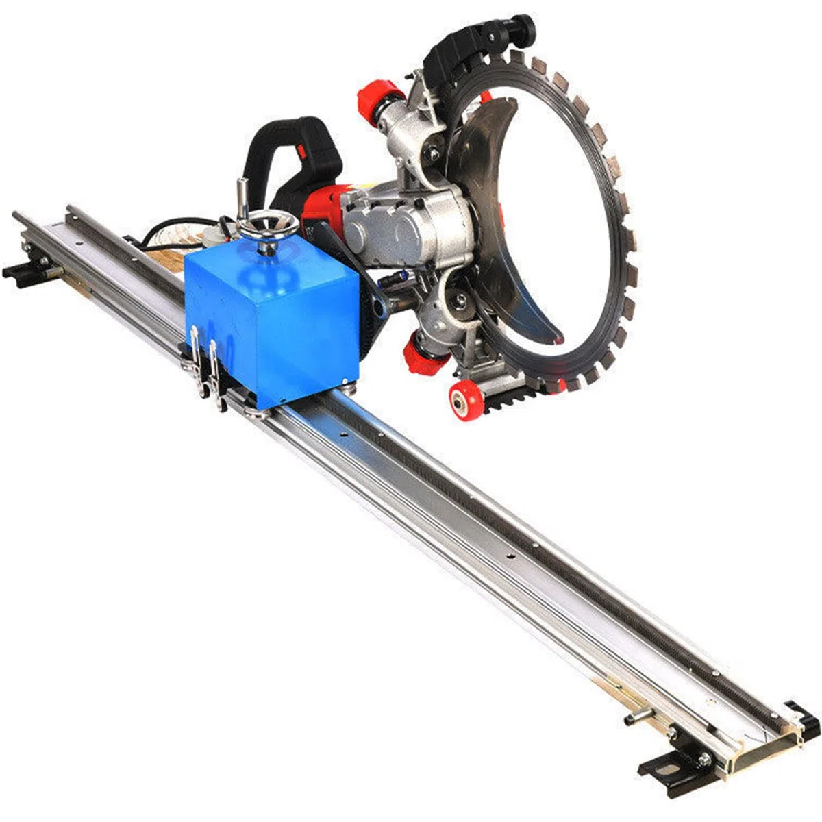 Rail Scie Annulaire Béton Professionnel - Coupe Automatique, Bascule Rotative,Profondeur Réglable, Support Alliage Aluminium 1.5/2/2.5/3 m,pour Béton,Acier,Sols et Murs 1.5m