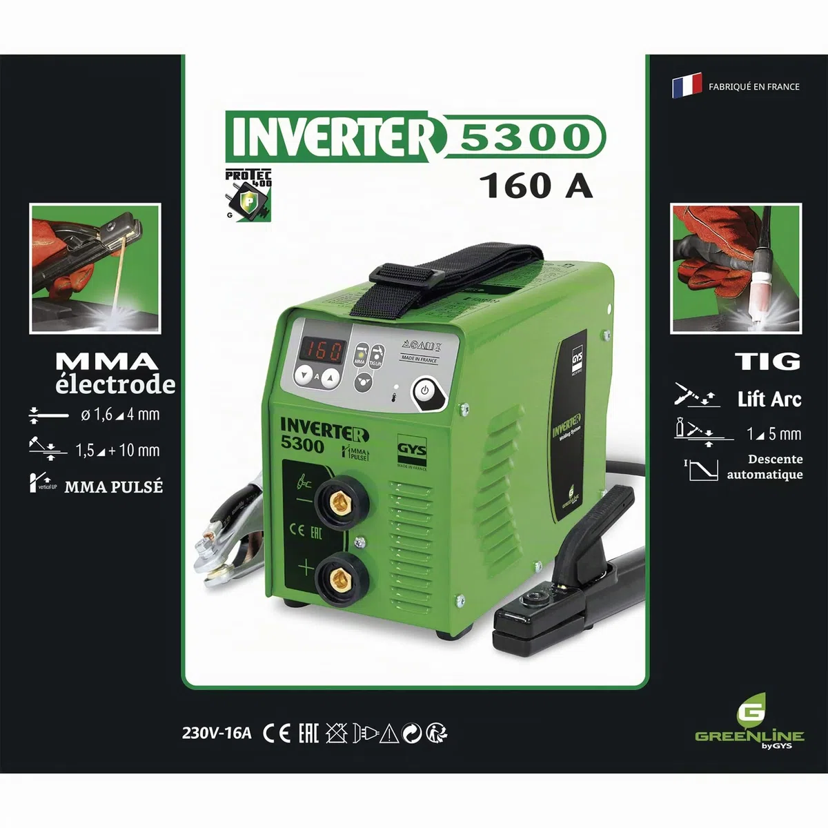 GYS 3154020036642 Poste à souder en métal Vert