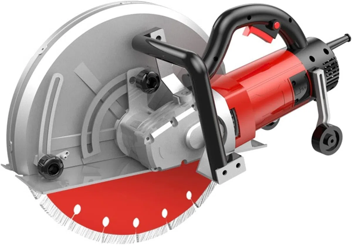 Coupe-ligne murale 5500 W Machine à rainurer à puce unique 400 mm Scie circulaire Route Pierre Porte Mur et fenêtre Machine de découpe électrique multifonction Machine de découpe de béton de marbre