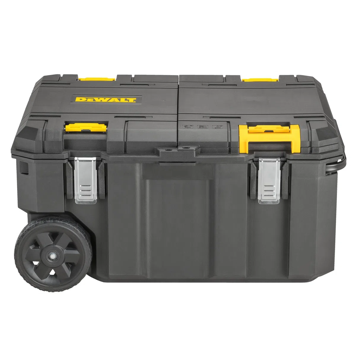 DEWALT Arcón de trasporte TSTAK 113 l pour pros et bricoleurs, fixation fiable, norme technique