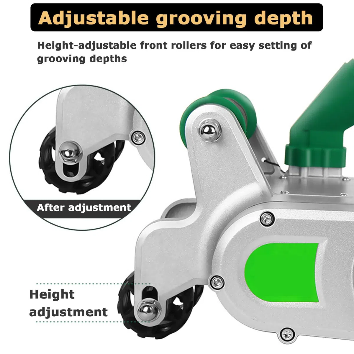 Coupe-mur électrique, machine à rainurer portable pour brique et béton, profondeur de rainure réglable de 20 à 30 mm, idéale pour le travail des métaux et la poursuite murale, coupe de haute précision