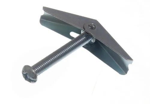 Lot de 200 chevilles à ressort pour plaque de plâtre + vis M6 x 50 mm