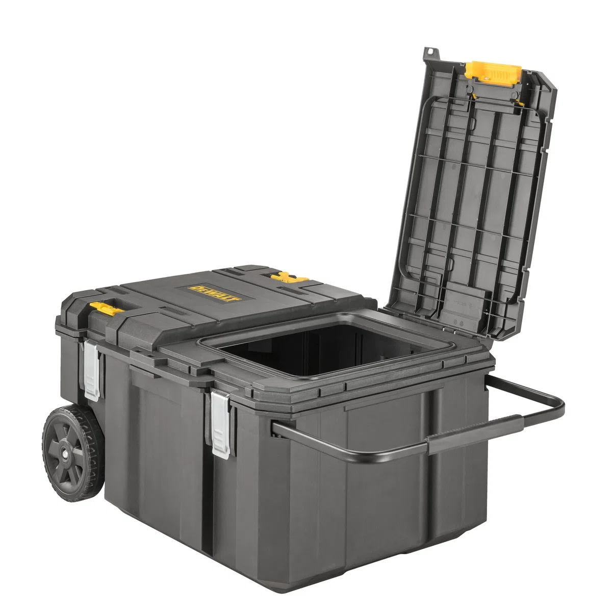 DEWALT Arcón de trasporte TSTAK 113 l pour pros et bricoleurs, fixation fiable, norme technique