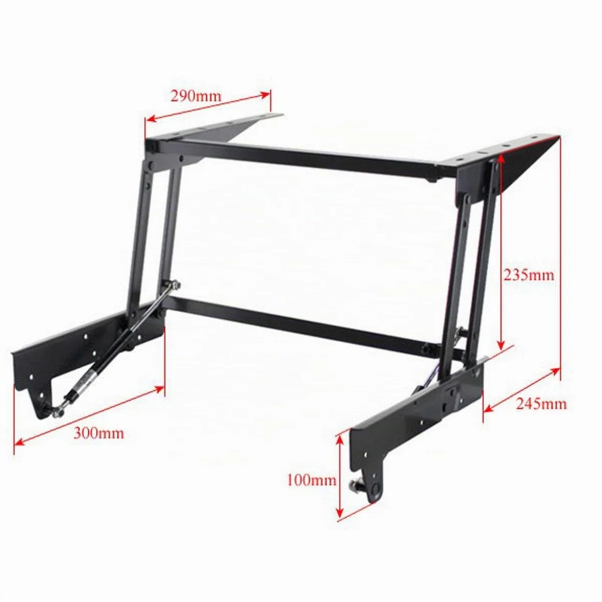 Qianly Table basse relevable, matériel de bricolage, charnière hydraulique à, support de levage pour meubles robuste