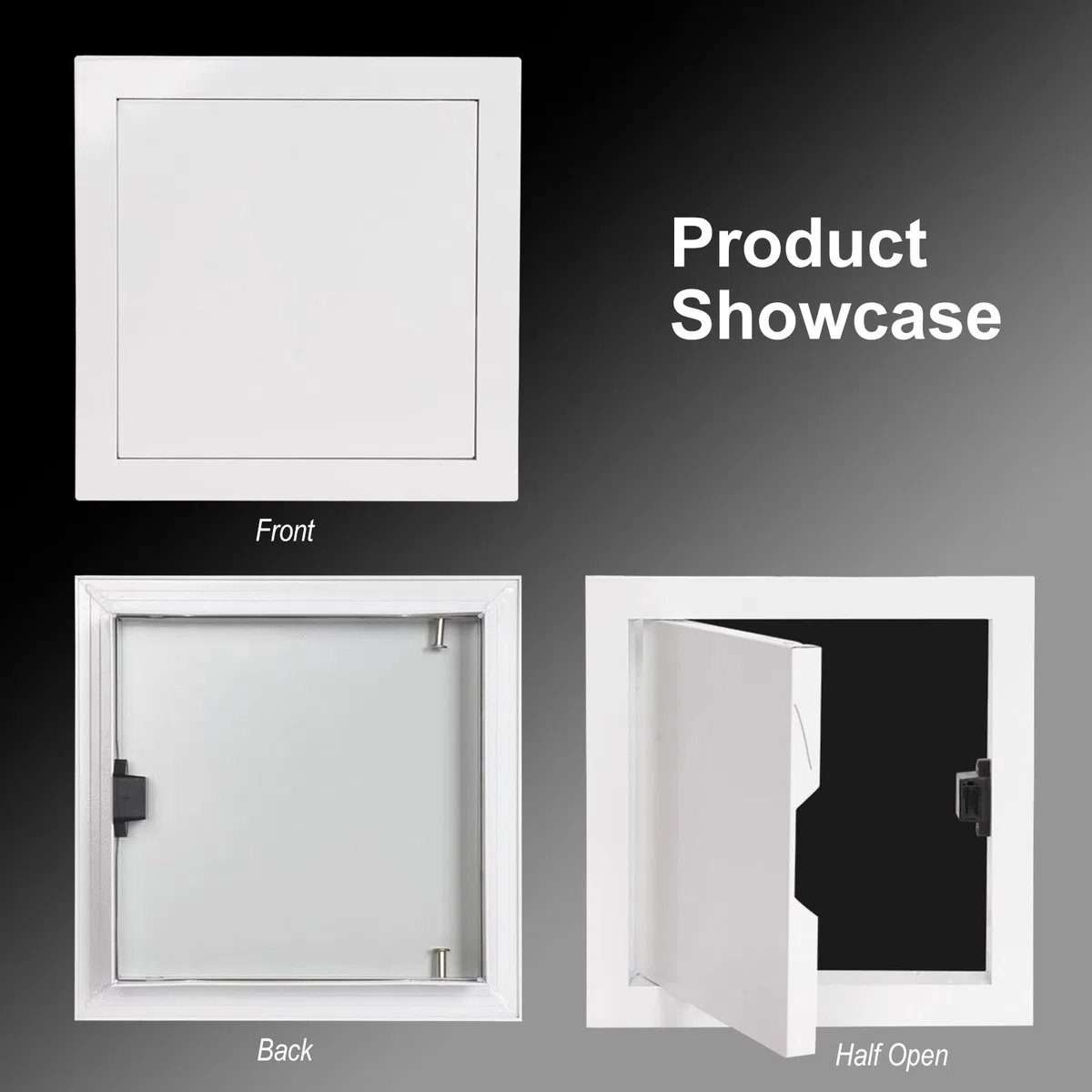 1 panneau d'accès à cloison sèche blanc durable pour plafonds – Porte d'accès magnétique facile à ouvrir 30,5 x 30,5 cm (45 x 60 cm)